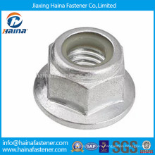 DIN6926 zinc plated carbon steel nylon flange nut